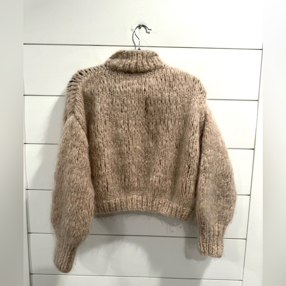 Frisson Knits Isabella sweater in nude buff - Picture 8 of 8